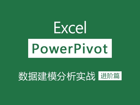 Excel PowerPivot数据建模分析(进阶篇)视频课
