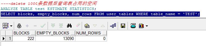 4删除后行数为0空间还占用.jpg