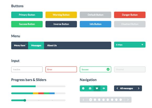 10 Free Flat UI Kits