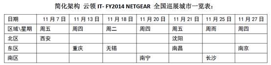 云领IT FY2014 NETGEAR Q4全国巡展正式启航 
