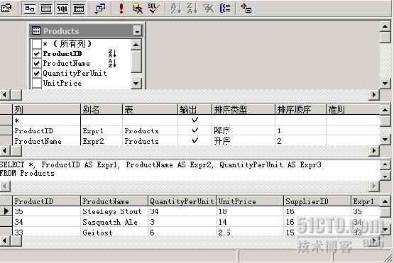 SQL2K数据库开发十五之表操作查看表中的数据