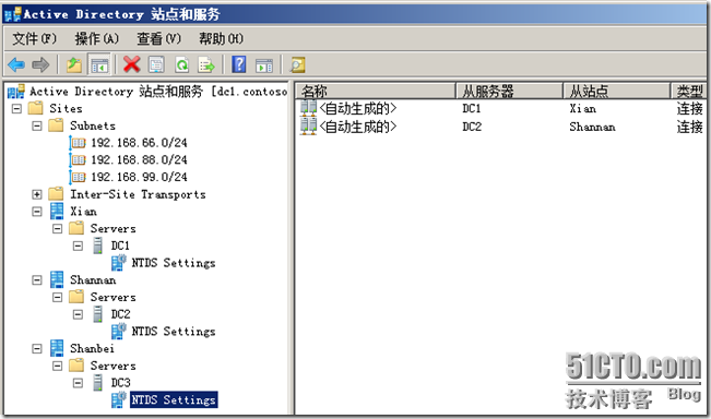 [windows server 2008 站点系列一]AD的站点建立与子网的管理