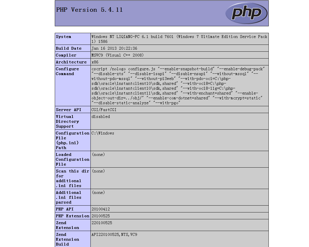 IIS配置PHP网站