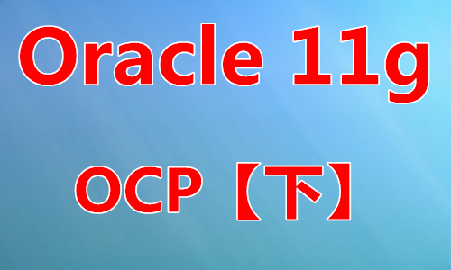 Oracle11g OCP 考试实战培训视频课程(下)_共
