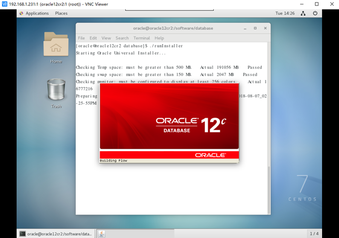 CentOS 7.4安装配置Oracle 12cR2 12.2.0.1.0 