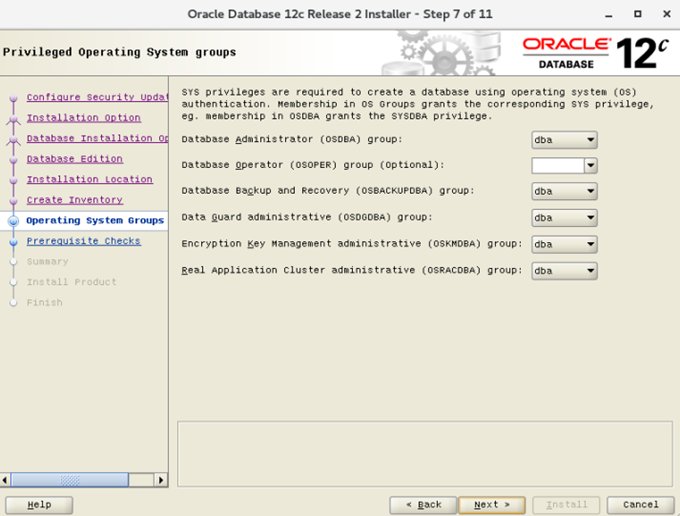 CentOS 7.4安装配置Oracle 12cR2 12.2.0.1.0 