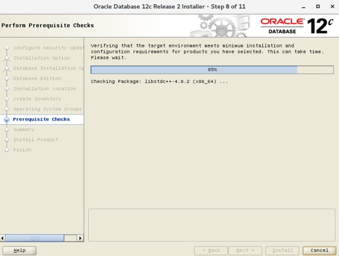 CentOS 7.4安装配置Oracle 12cR2 12.2.0.1.0 