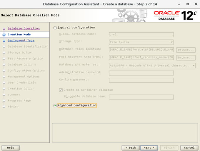 CentOS 7.4安装配置Oracle 12cR2 12.2.0.1.0 