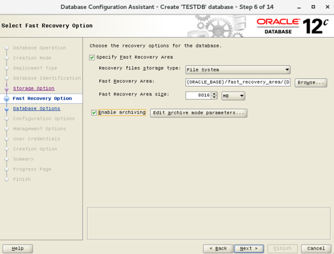 CentOS 7.4安装配置Oracle 12cR2 12.2.0.1.0 