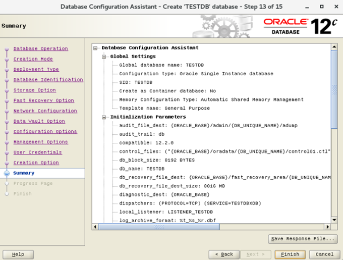 CentOS 7.4安装配置Oracle 12cR2 12.2.0.1.0 