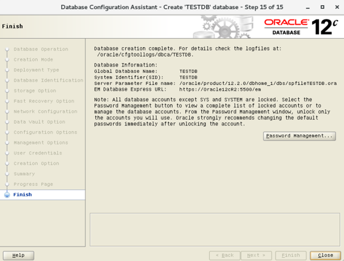 CentOS 7.4安装配置Oracle 12cR2 12.2.0.1.0 