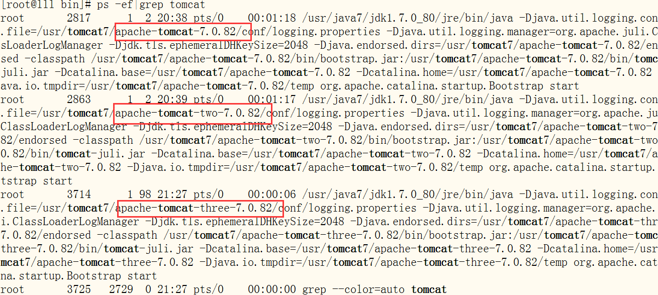 生产环境linux下安装两个及两个以上tomcat实践