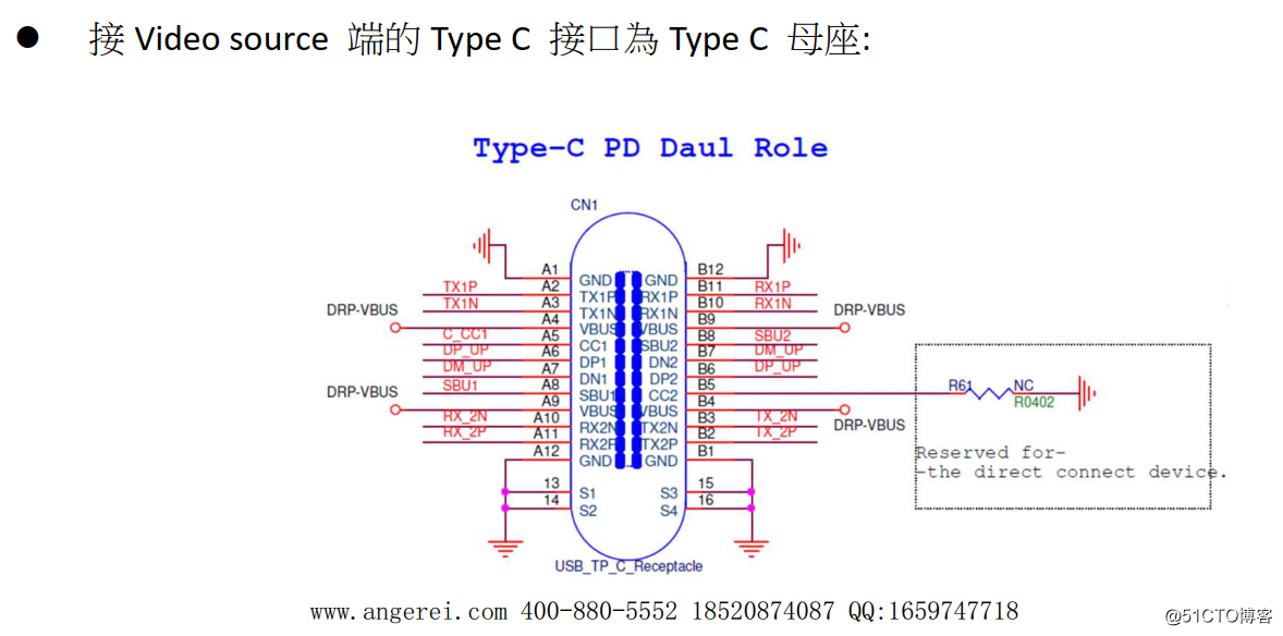 Video source terminal connected AG9310 Type C Type C female interface circuit design .png