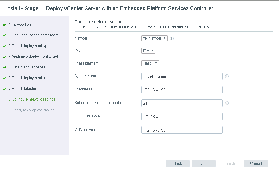 vSphere vsan 6.5部署之一VCSA6.5安装