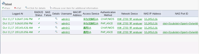 华为交换机AAA特性与思科ACS对接