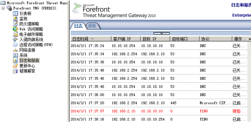 Forefront TMG的安装