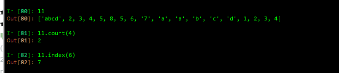 python之列表、元组、字典