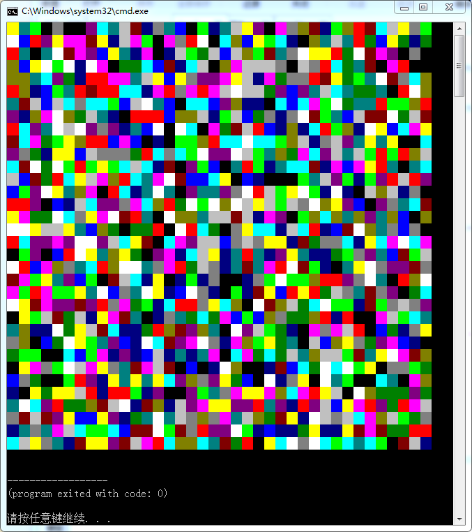 Windows下python命令行画图（4位彩色）