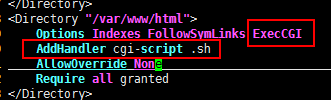 让apache运行shell脚本