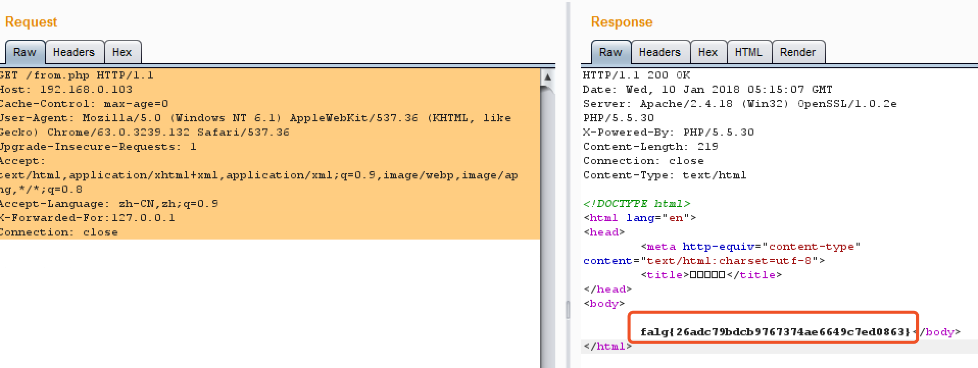 使用X-Forwarded-For字段修改报文请求ip