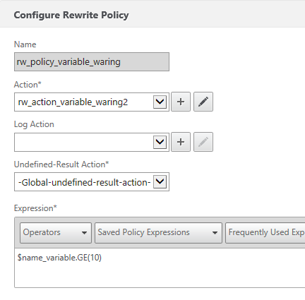 用Netscaler的Variable和Assignment来实现计数控制