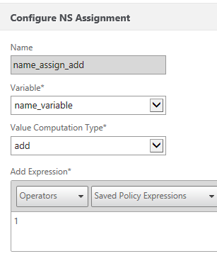 用Netscaler的Variable和Assignment来实现计数控制