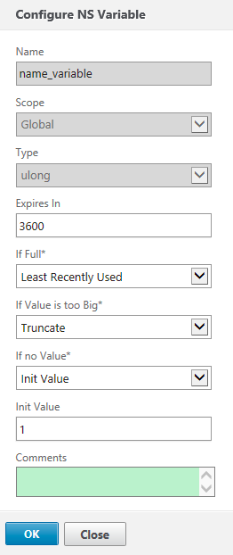 用Netscaler的Variable和Assignment来实现计数控制