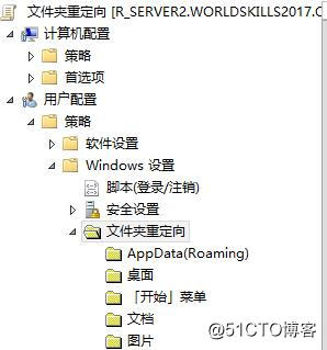 Roaming profile is provided with a folder redirection in AD.