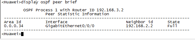 华为OSPF 多区域配置