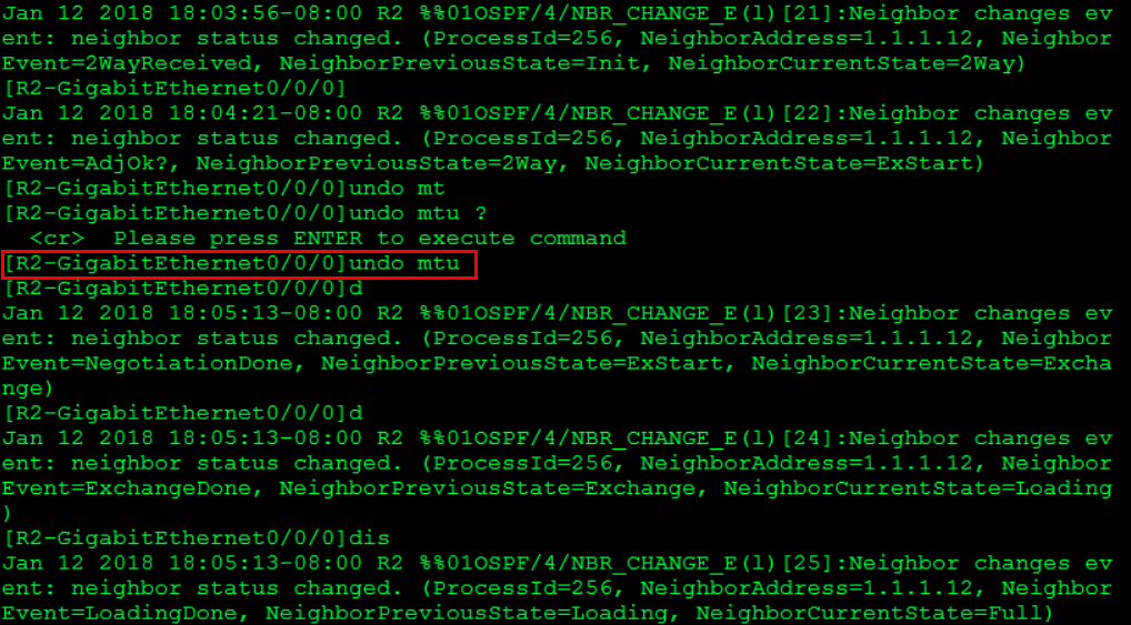 OSPF邻接关系建立过程详解