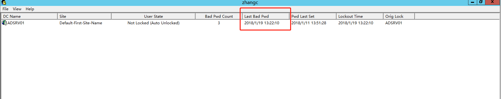 AD账号锁定逆向查询