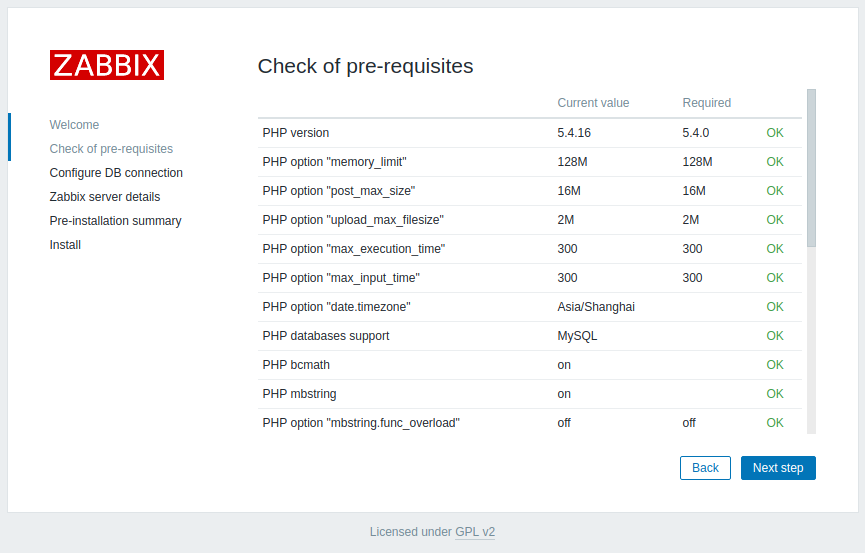 CentOS 7 搭建zabbix3.0