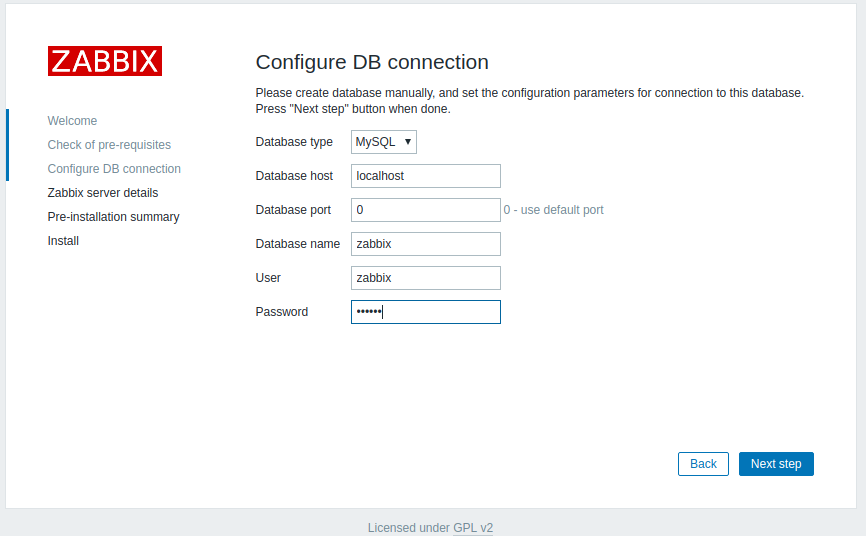 CentOS 7 搭建zabbix3.0