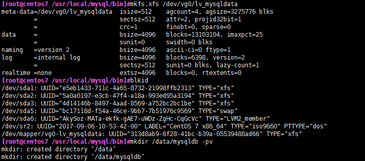 centos7.4二进制安装mysql