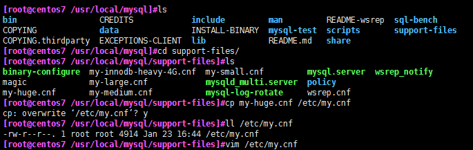 centos7.4二进制安装mysql