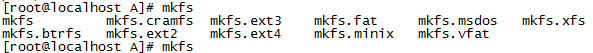 Linux磁盘分区之文件系统格式化