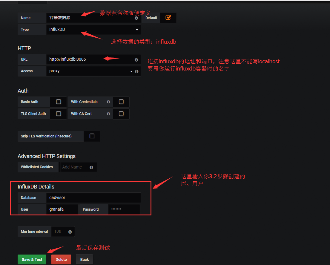 docker：快速构建容器监控系统cAdvisor+InfluxDB+Grafana