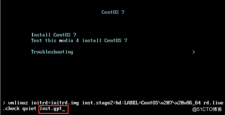 CentOS7安装过程中，磁盘大于2T的报错处理