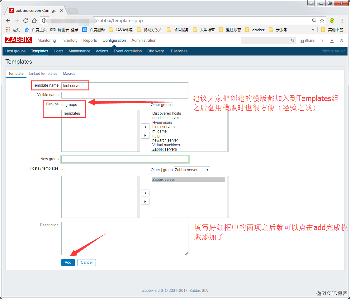 Zabbix monitoring --Zabbix create a template (templates) and monitoring item (item)