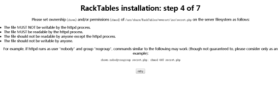 Centos7上搭建Racktables