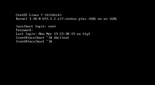 CentOS 7 配置IP