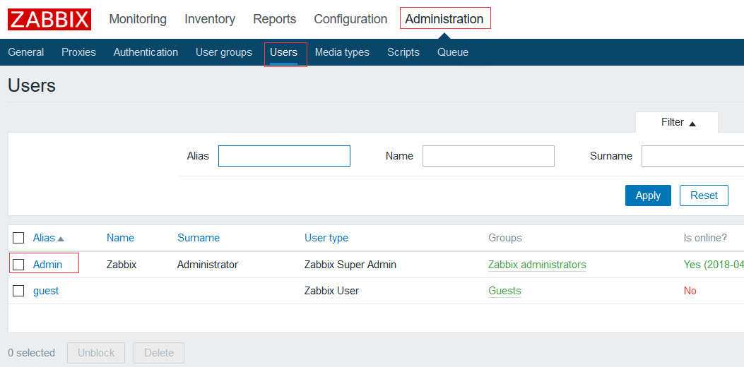 安装zabbix