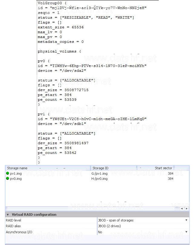 Raid5两块硬盘离线解决方案 -阵列数据恢复案例