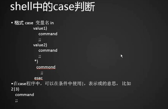 shell脚本逻辑判断，文件目录属性判断，if，case用法