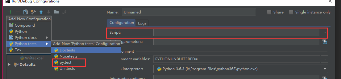 pycharm----修改脚本默认运行方式及不生成HTML测试报告解决方法