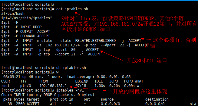 10.15 iptables filter表案例 10.16/10.17/10.18 iptable