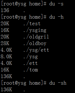 Linux常用命令——du