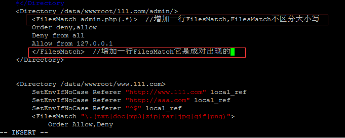 配置防盗链 访问控制Directory 访问控制FilesMatch