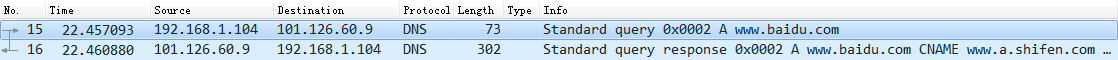 Wireshark数据包分析之DNS协议包解读