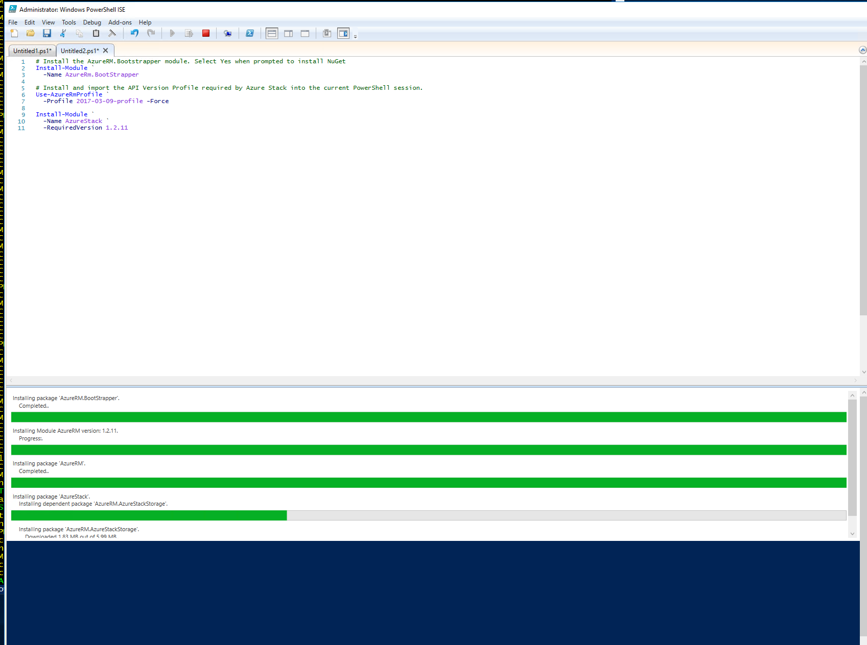 Azure Stack-1807 版本 配置10分钟、自动部署6小时-我的ASDK第7次实践